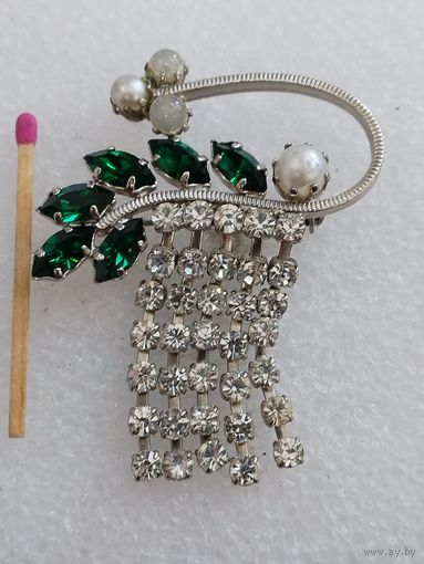 Брошь  винтажная ЧССР. Яблонекс