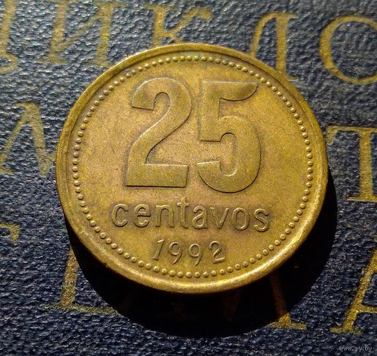 25 сентаво 1992 Аргентина #01