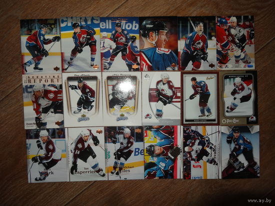 Хоккейные карточки.НХЛ. Colorado Avalanche-27 карт