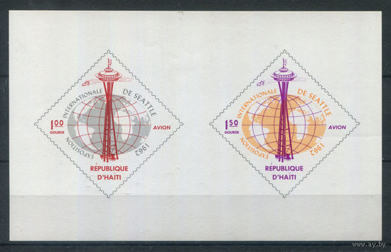 Гаити - 1962г. - Всемирная выставка в Сиетле - полная серия, MNH [Mi bl. 27] - 1 блок