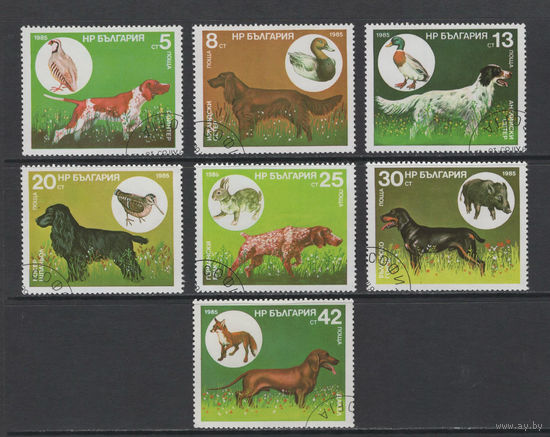 Фауна Собаки Болгария 1985 Породы охотничьих собак Used