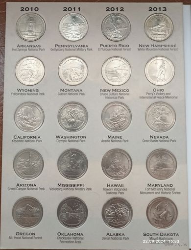 Квотеры серии "Национальные парки США"