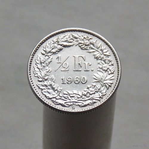 Швейцария 1/2 франка 1960