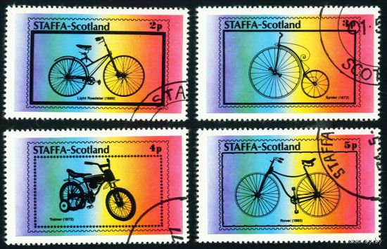 Велосипеды Стаффа 1977 год серия из 4-х марок