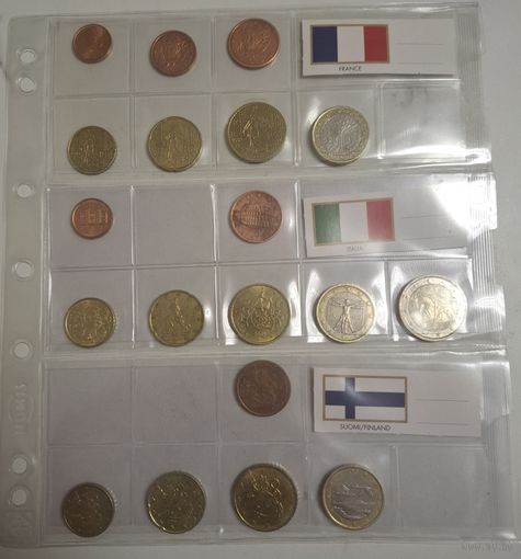 Набор евро Франция, Италия, Финляндия