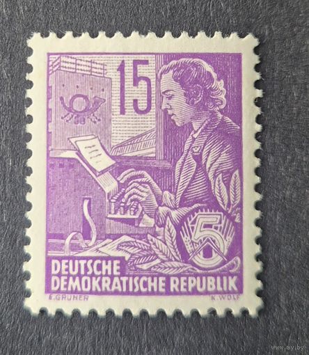 Германия, ГДР 1953 г. Mi.411 MNH