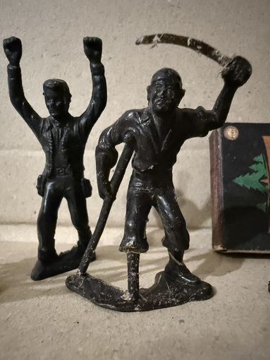 Солдатики СССР, Донецкая фабрика игрушек, пластмасса. Одним лотом