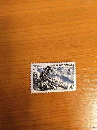 1956 Франция Ивер 1080 оценка 17 евро порт корабль флот чистая MNH** дорогая концовка (2-13)