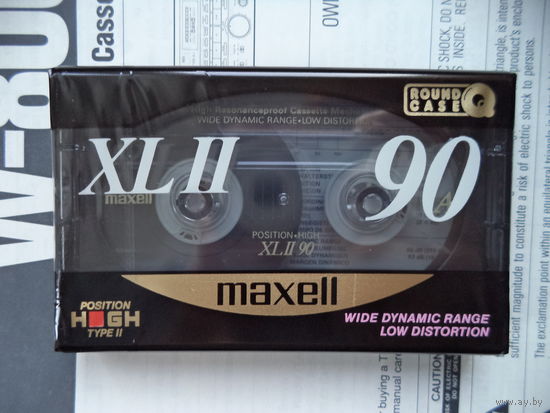 Аудиокассета maxell XL-II 90. Из блока, в коллекцию.