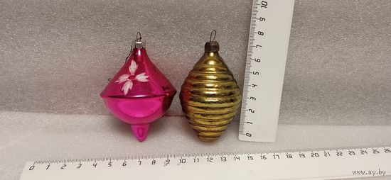 Ёлочные игрушки. Юла +волчок. 24-19