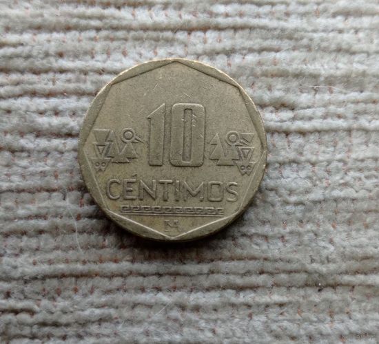 Werty71 Перу 10 сентимо 2007