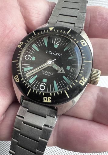 Часы Полет-Амфибия 2616Н, СССР, стальной, АПЗ, сразу в коллекцию!