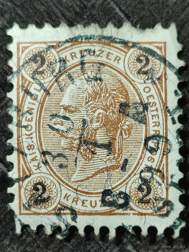 Марка Австрия 1890г. 2.15