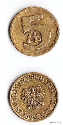 5 злотых Польша 1975 года