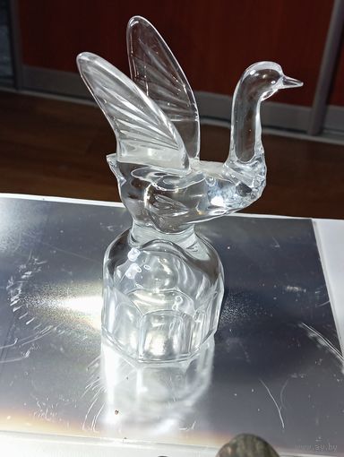 Хрустальная рюмка перевёртыш СССР 1985 года .