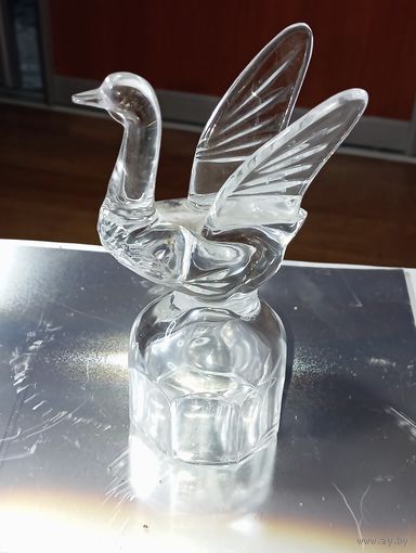 Хрустальная рюмка перевёртыш СССР 1985 года .