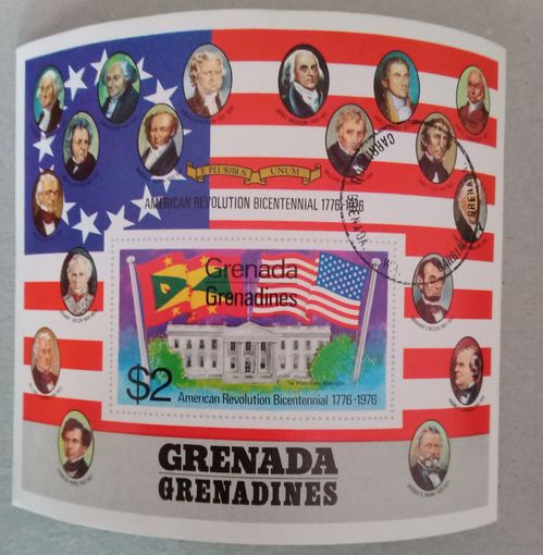 Гренада Гренадины. 200лет Американской независимости.