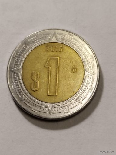 Мексика 1 песо 2016