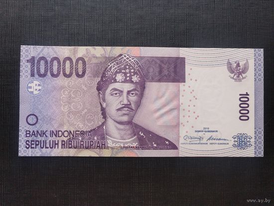 Индонезия 10000 рупий 2010г unc, пресс