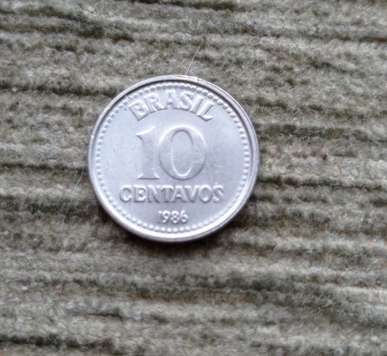 Werty71 Бразилия 10 сентаво 1986