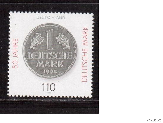 Германия(ФРГ)-1998,(Мих.1996), ** , Нумизматика, Монета
