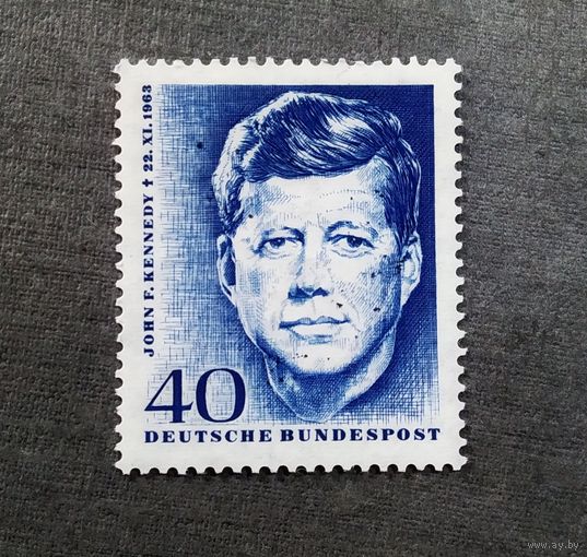 Марка Германия 1964 год Кеннеди