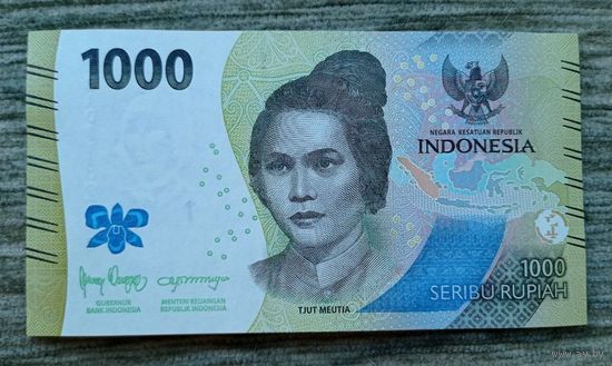 Werty71 Индонезия 1000 рупий 2022 UNC банкнота