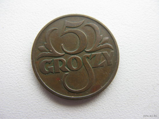 Польша 5 грошей 1938 г.