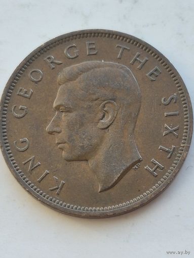 1 пенни Новая Зеландия 1952 года. Монета не чищена. 45253