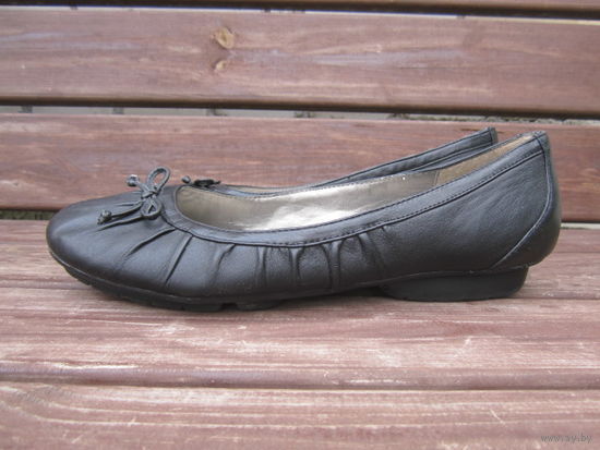 Балетки кожаные, р.39-40 (стелька 26 см)
