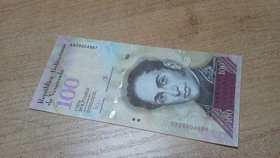 100 боливаров 23 июня 2015 года Венесуэлы
