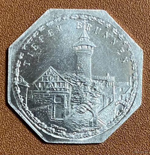 Германия Нюрнберг нотгельд 20 пфеннигов 1920 год. Глубокий колодец. жетон