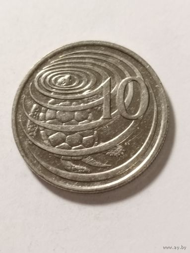 Каймановы острова 10 центов 1996