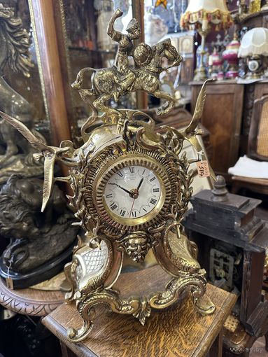 Часы бронзовые каминные