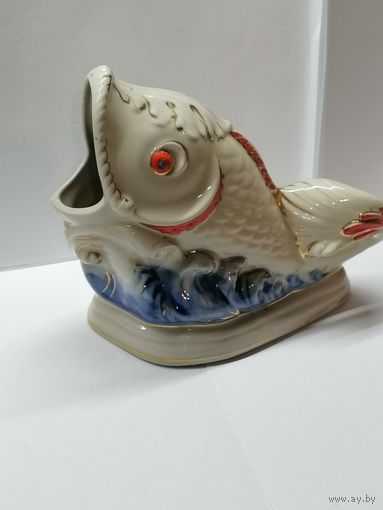 Фарфоровая статуэтка карандашница Рыба Рыбка