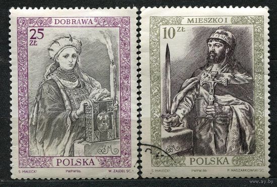 Живопись. Правители Польши. 1986. Польша. Полная серия 2 марки.