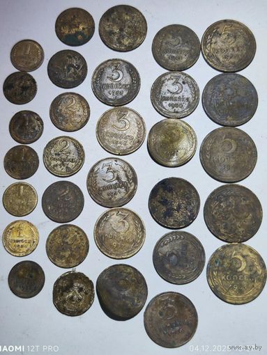 Лот ранних советов 1,2,3,5, коп. 31 шт.