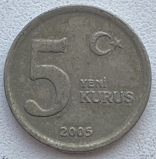 Турция 5 куруш 2005 г.