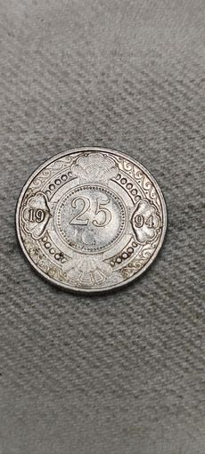 Антильские острова 25 цент 1994