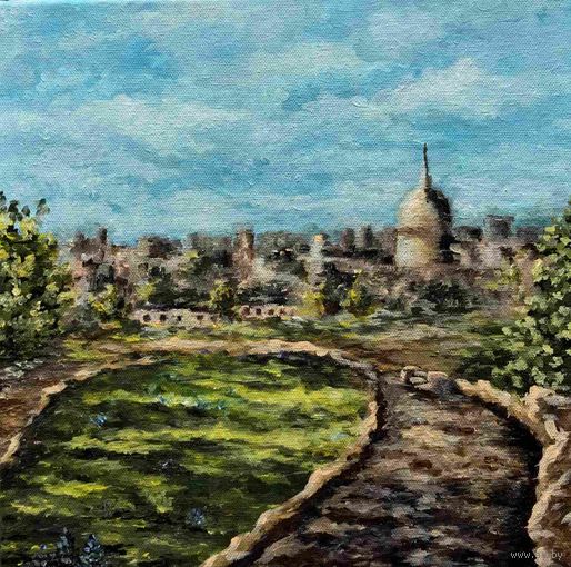 Картина моей супруги Кристины. Акрил, виды Флоренции