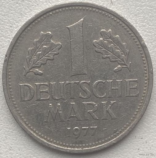 Германия 1 марка 1977 г. F