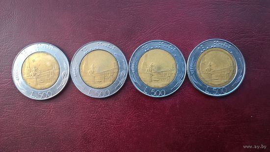 Италия 500 лир, 1987г.