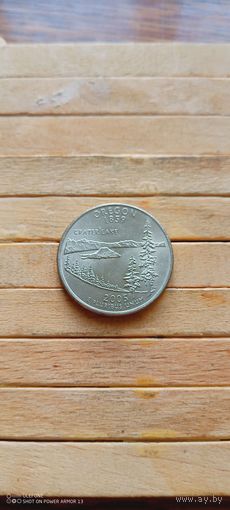 США 25 центов (квотер) 2005 г. P. Штат Орегон