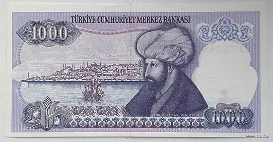 Турция 1000 лир 1986 (1970) г.
