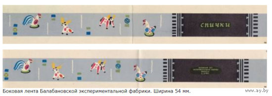 Спичечные этикетки. Сувенирная лента.Номер по каталогу Голубцова - 167