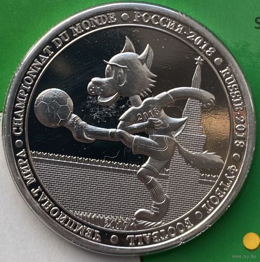 Буркина-Фасо 100 франков 2017 г. Чемпионат мира по футболу 2018, Россия. Буклет