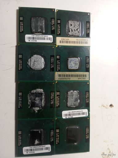 Процессор для ноутбука двухъядерный Intel Core 2 Duo 7000й серии, разные