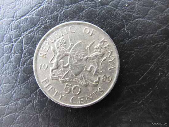 Кения. 50 центов. 1989. С 20 копеек. Распродажа коллекции. Смотрите другие лоты.