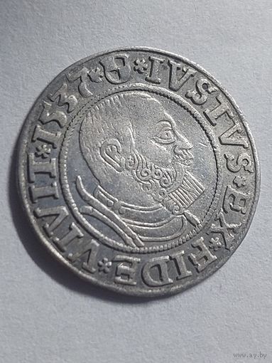 Грош 1537 г Пруссия.