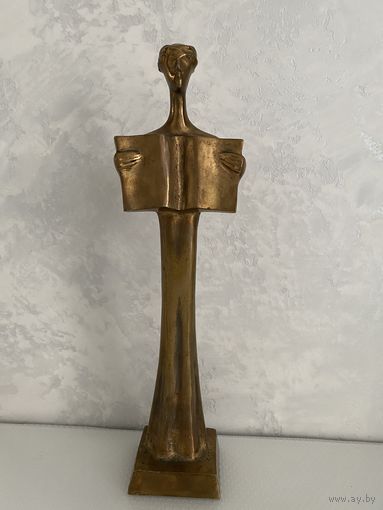 Фигура. Штучная. 97 год. ЧСХ. Авторская. Подписная. Отливка.Бронза.